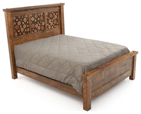 Rustic Campfire Barnwood Bed Rustic Platform Beds By Woodland