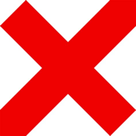 Red X Png Transparent Images Png All