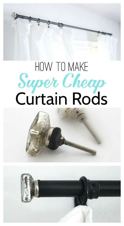 How To Make Super Cheap Curtain Rods With Finials Step By Step