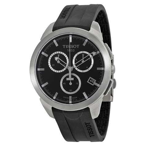 Tissot T Sport Titanium Black Dial Rubber Mens Watch T0694174705100