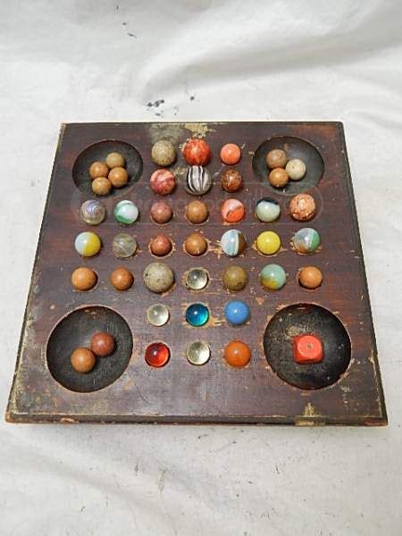Vintage Wooden Marble Game