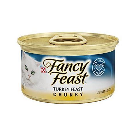 This would have included bird and mouse liver, rather than lamb and beef liver. cat food lids for 3 oz cans - Fancy Feast Chunky Turkey ...