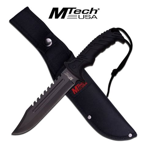 Mtech Usa Fixed Blade Knife 125 Inches Overall With Black H
