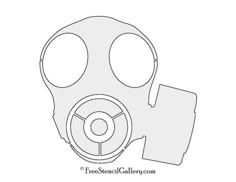 Gas Mask 02 Stencil Free Stencil Gallery