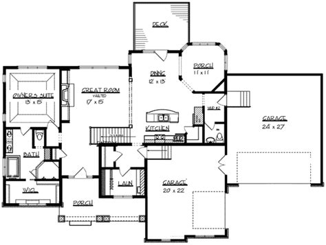 You are building a dream home and nothing is getting in your way. Ranch Home Plan with Safe Room - 73296HS | 1st Floor ...