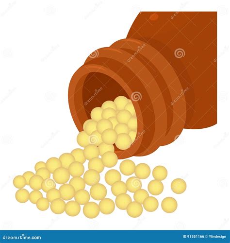 Bottle Of Homeopathic Medication Icon Stock Vector Illustration Of