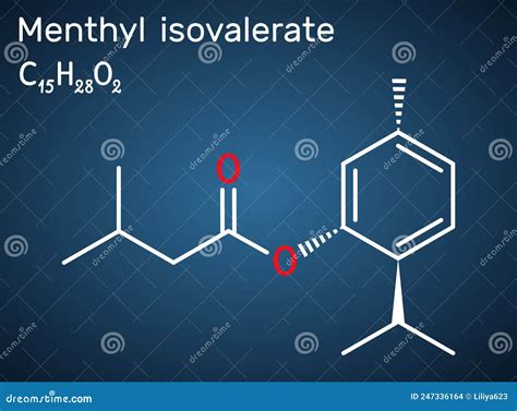 Menthyl Isovalerate Validolum Validol Molecule It Is Drug Menthyl