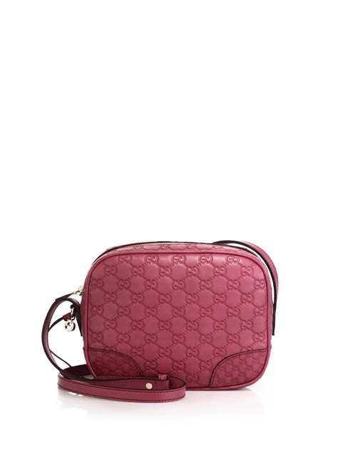 Gucci Bree Ssima Mini Leather Disco Bag In Pink Lyst