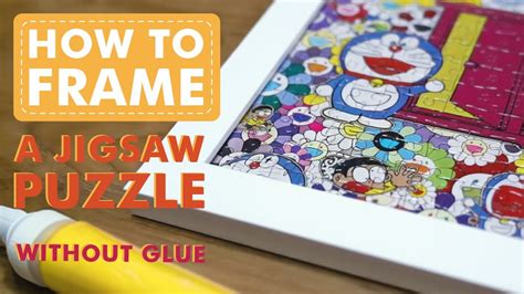 How To Frame A Jigsaw Puzzle Without Glue Youtube