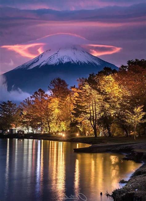 √amazing Scenery And Colorful Japanese Lenticular Clouds Mount Fuji