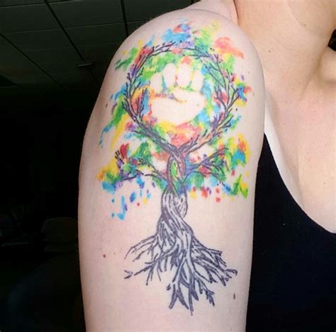 Watercolor Tree Of Life Tattoo At Explore