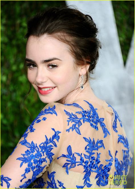 Lily Collins Vanity Fair Oscar Party Photo 2633877 Lily Collins