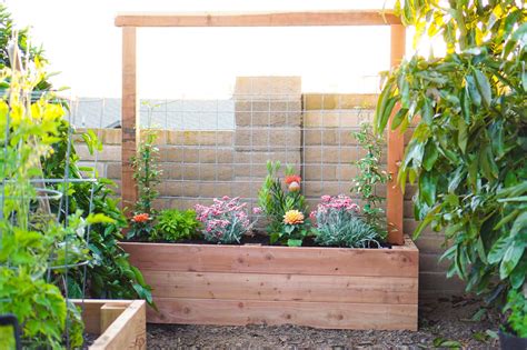 Building A Raised Planter Bed With A Trellis Diy Dalla Vita