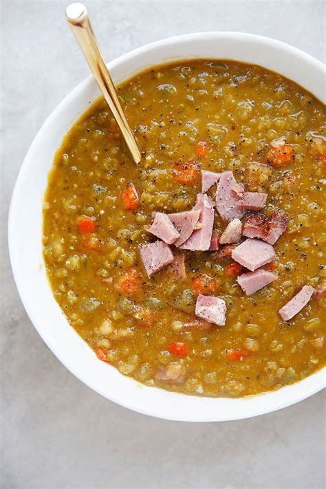 Split Pea Soup With Ham Perfect For Leftover Ham Lexi S Clean Kitchen