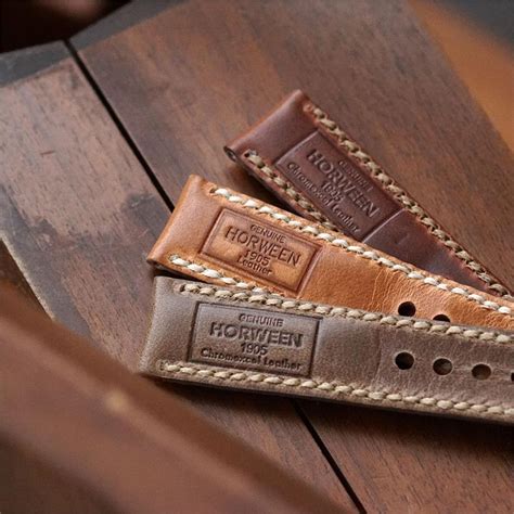 Chicago Tan Padded Horween Vintage Leather Watch Band B And R Bands