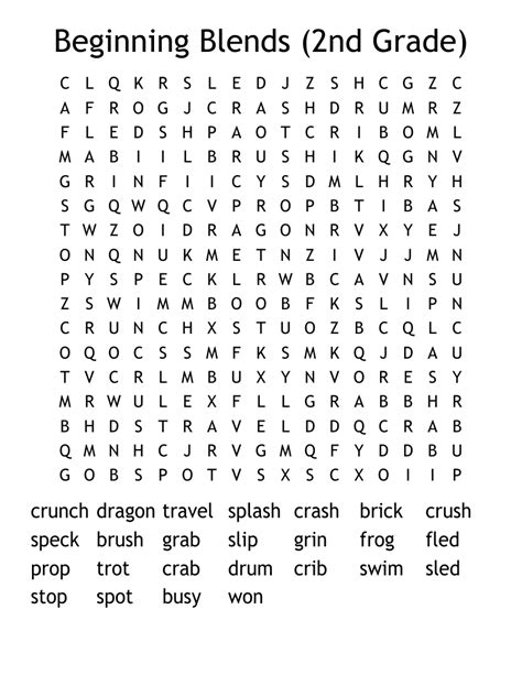 Printable 2nd Grade Word Search Cool2bkids Weather 2nd Grade Word