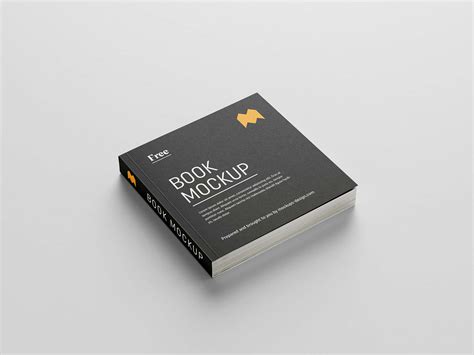 8 Free Square Book Mockup Psd