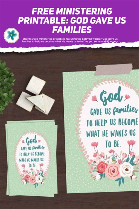 Free Ministering Printable God Gave Us Families Minis Vrogue Co