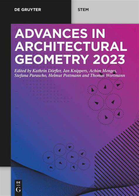 Advances In Architectural Geometry 2023 Buch Jpc