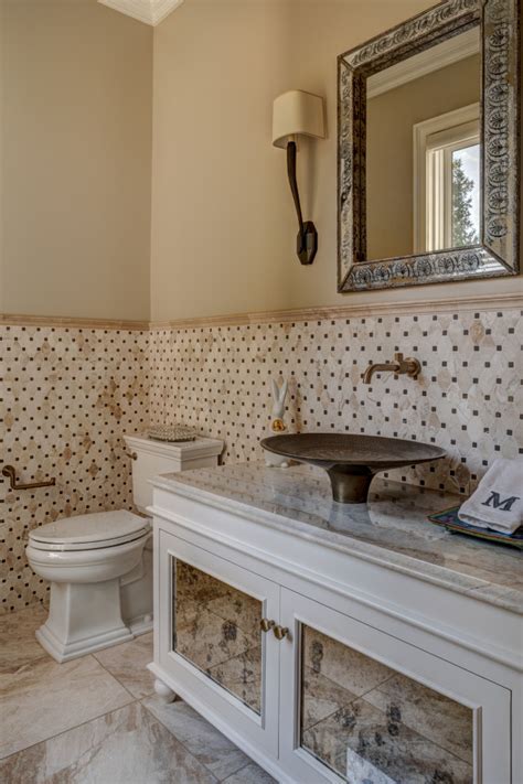 Sailview Addition Renovation French Country Powder Room