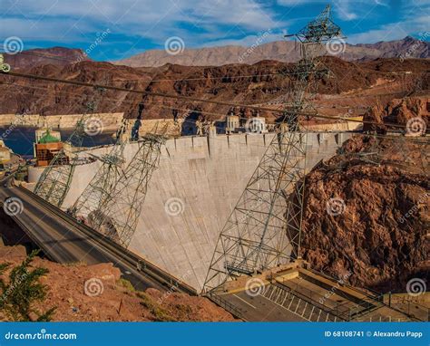 Hoover Dam Electric Power Plant Stock Image Image Of Bridge Colorado
