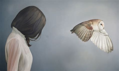 'Inevitable Goodbye' Oil on canvas ©Artist Owl Painting Acrylic, Dark