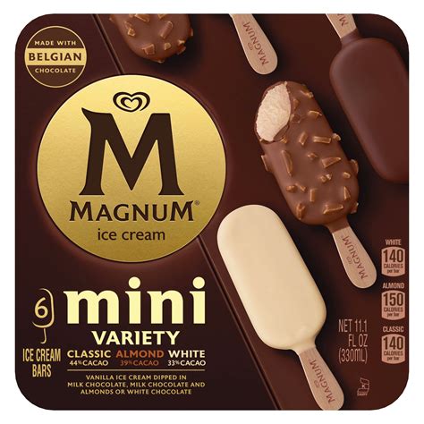 Magnum Mini Classic Almond White Ice Cream Bars Variety Pack Shop