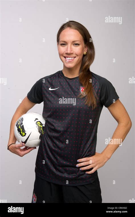 American Female Soccer Player Lauren Cheney At The Team Usa Media