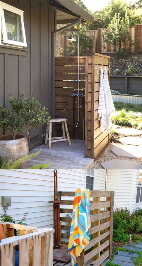 Diy Outdoor Shower Enclosure Build An Outdoor Shower Hgtv Instead Of A Place For A Quick