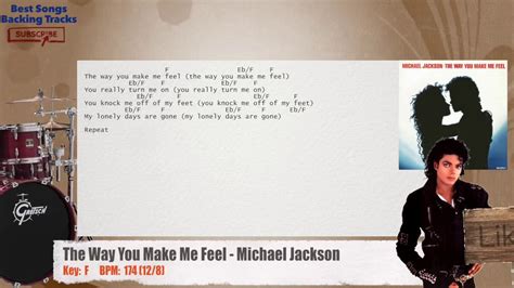🥁 The Way You Make Me Feel Michael Jackson Drums Backing Track With