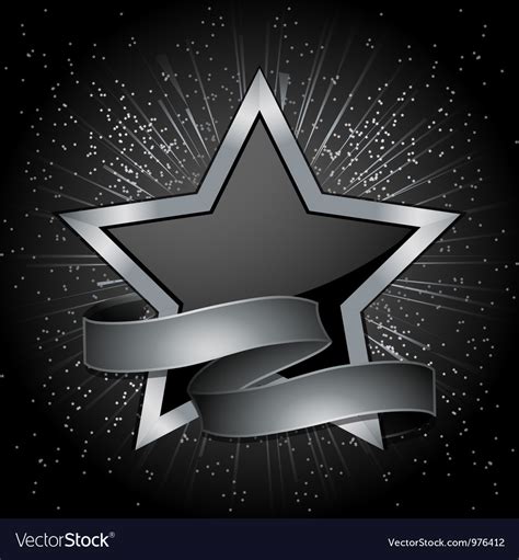 Star Banner Background Royalty Free Vector Image