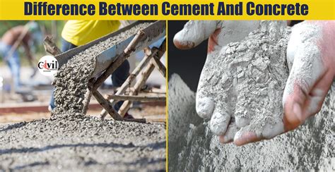 Diferença Entre Concreto E Cimento