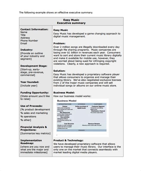 Free 7 Sample Short Business Plan Templates In Pdf Ms Word