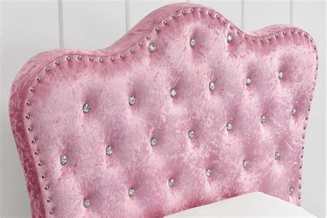 Windsor Single Storage Bed Frame Pink Crushed Velvet Crushed Velvet