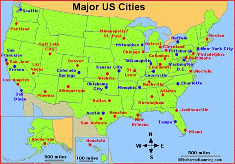 Major Cities In The Usa