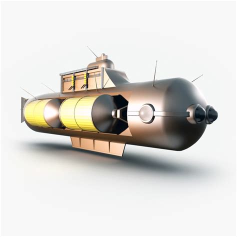 3ds Fantasy Submarine Steampunk