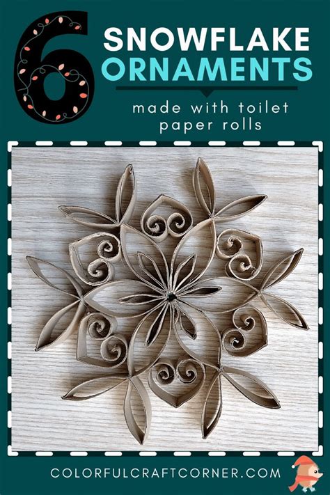 Easy And Beautiful Diy Toilet Paper Roll Snowflakes Paper Towel