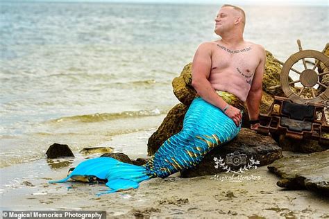 Marine Goes Viral For Merman Photo Shoot To Make Deployed Pals Laugh