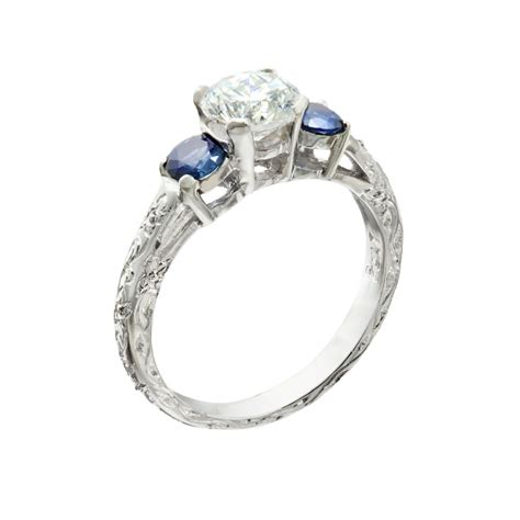 Looking for a colored stone that's not a sapphire? Vintage Engagement Rings Chicago - Christopher Duquet Fine Jewelry Design