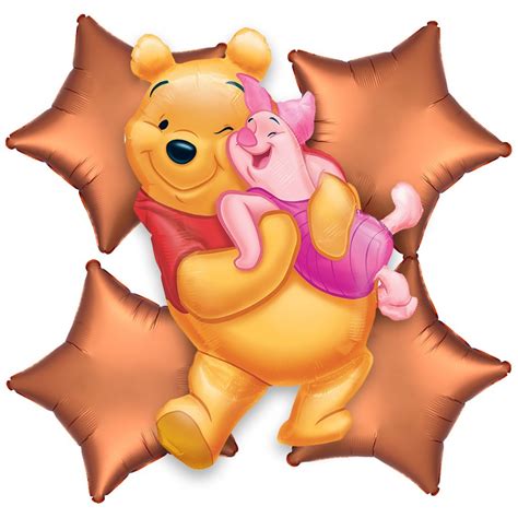 Sg Seller Big As Life Winnie The Pooh And Piglet Helium Foil Balloon