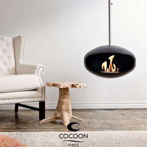 Cocoon Fires Aeris Suspended Fireplace Naked Flame NZ