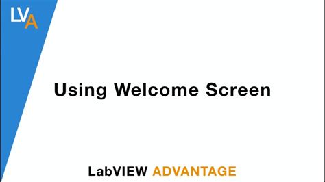 How To Create Welcome Splash Screen Labview Youtube
