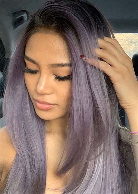 10 Metallic Lavender Hair Color Fashion Style