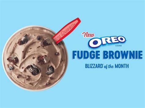 Dairy Queen Blends New Oreo Fudge Brownie Blizzard Downriver Restaurants