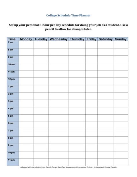 Free 14 Student Schedule Samples In Pdf Ms Word