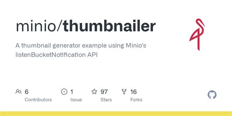 Github Minio Thumbnailer A Thumbnail Generator Example Using Minio S