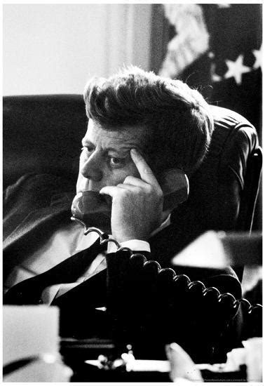 John F Kennedy Cuban Missile Crisis Archival Photo Poster