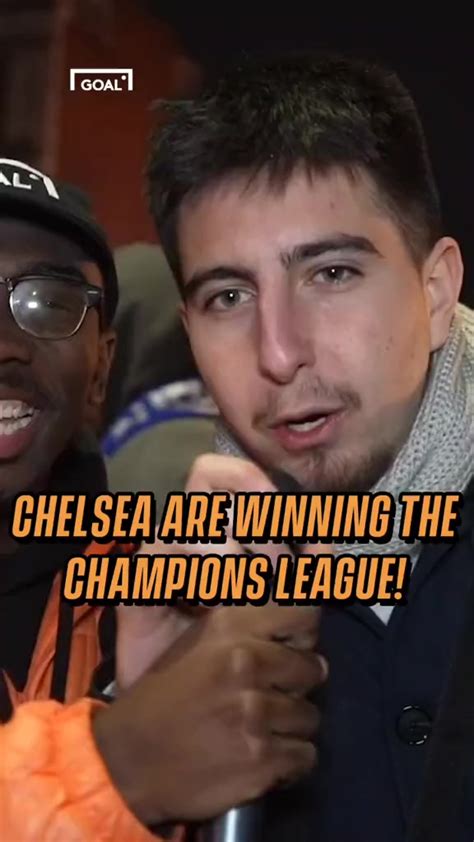 Chelsea Fans Say They Re Winning The Champions League 🤬 Goal