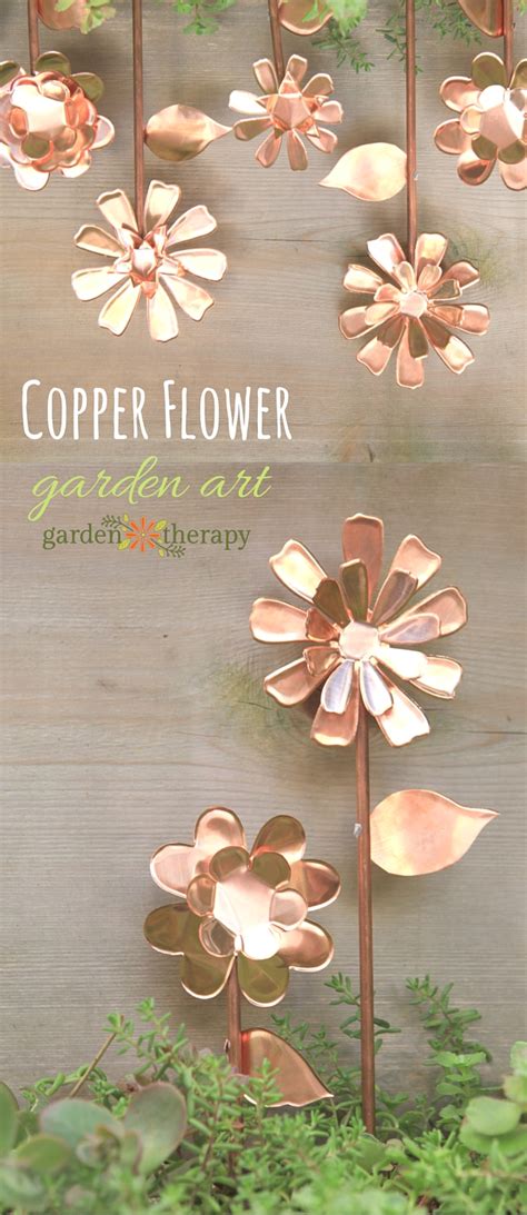 Check out more mini zen garden ideas here. These Copper Garden Art Flowers Will Never Stop Blooming ...