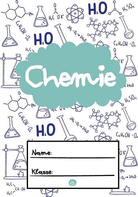 Ausmalbilder Deckblatt Chemie Klasse Ausdrucken Deckblatt Biologie